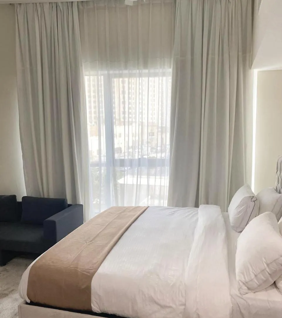 Delux Studio Apartment Dubai Marina The Bay 5 Min Beach Jbr & 3 Min To Tram Station 아랍에미리트